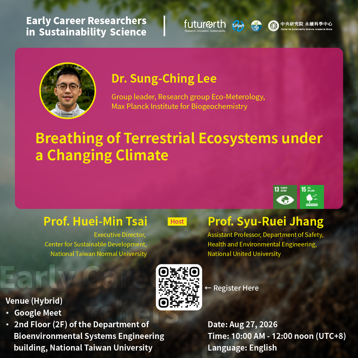 ECR Webinar #5 Breathing of Terrestrial Ecosystems under a Changing 